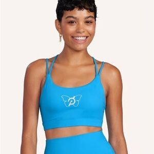 Peloton x Brittany Allen Aqua Blue Sports Bra Leggings set